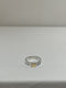 BY JEWELLER / SILVER RING + GOLD TOP