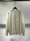 MAISON MILL / CRASHED CREW NECK SWEATER / OFF