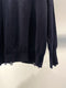 MAISON MILL / CRASHED CREW NECK SWEATER / NAVY