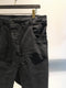 MARC POINT / LOW CROTCH DENIM PANTS / USED BLACK